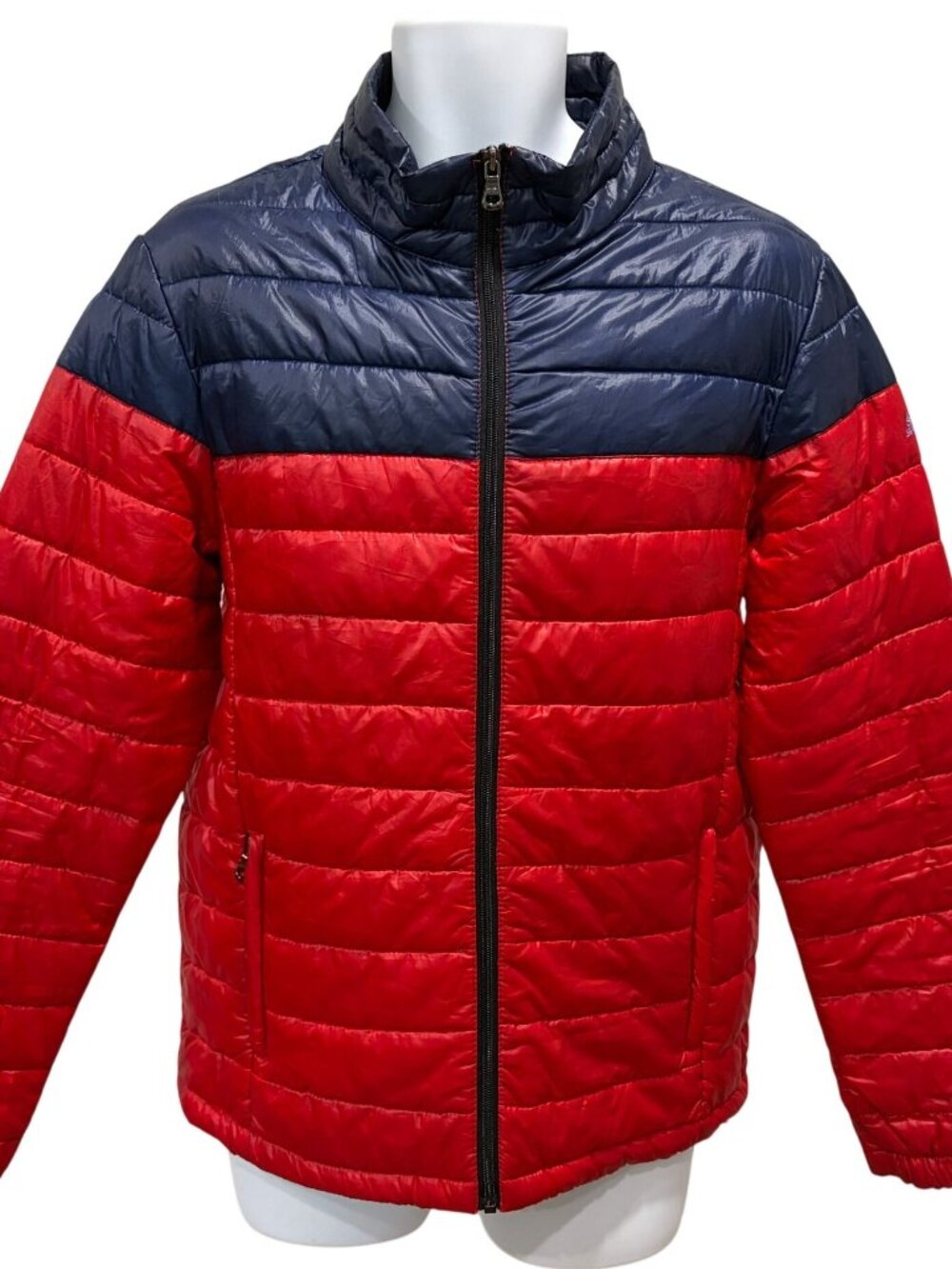 Spire Puffer Jacket Mens Size L Full Zip Quilted Lightweight Packable